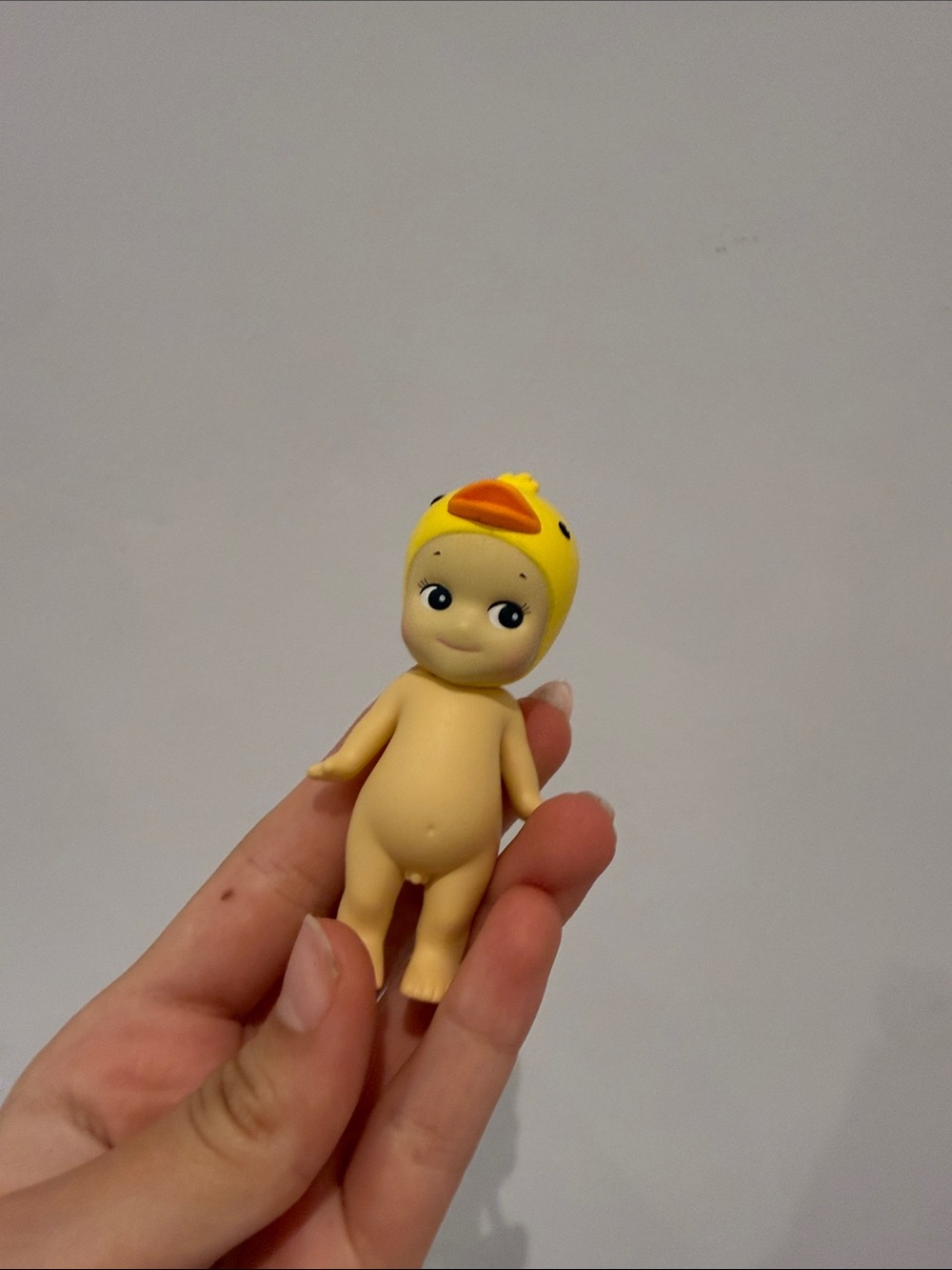 Cute Baby Doll Toy with Yellow Duck Hat - Sonny angel